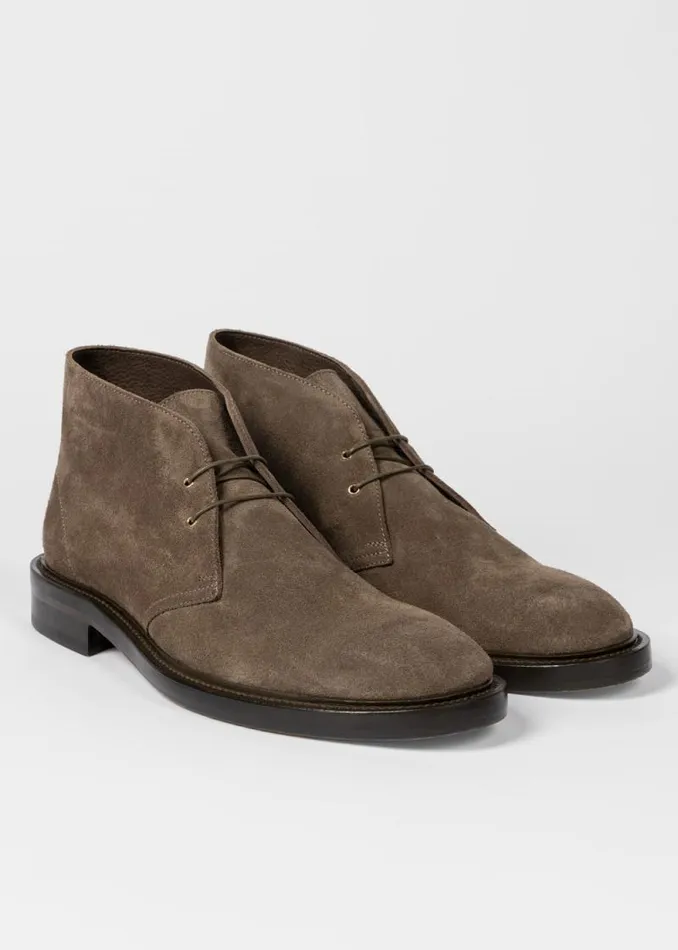 Mens Paul Smith Boots Khaki Suede 039Kew039 Boots Mens Paul Smith Boots Khaki Suede 039Kew039 Boots