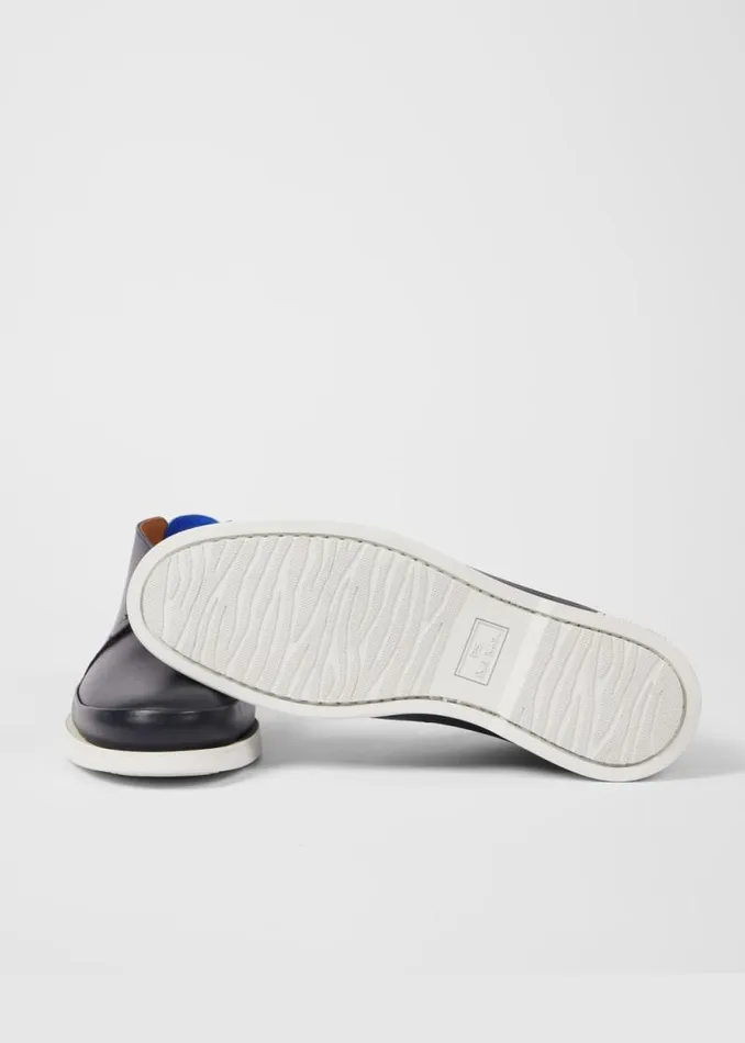 Mens Paul Smith Boots Navy Leather 039Crane039 Chukka Boots Mens Paul Smith Boots Navy Leather 039Crane039 Chukka Boots