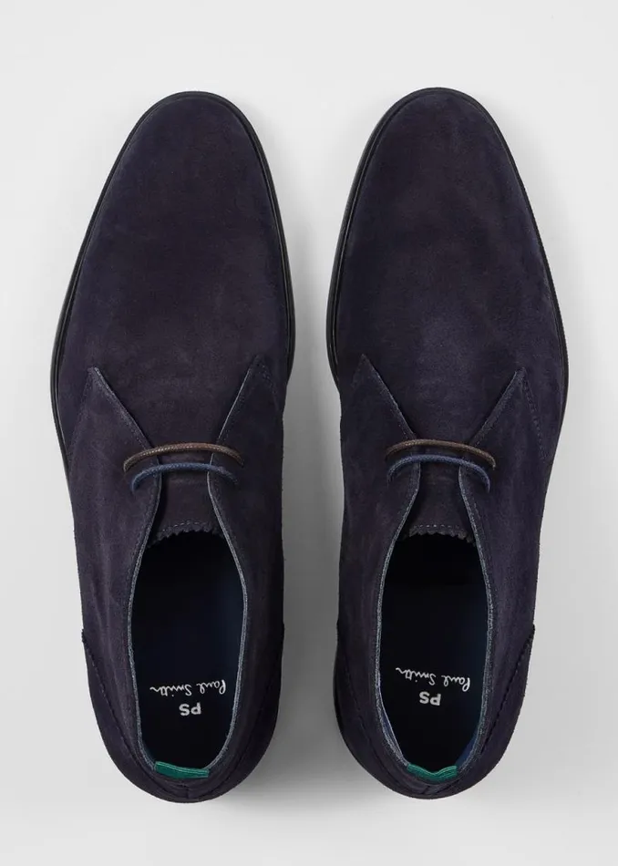 Mens Paul Smith Boots Navy Suede 039Drummond039 Suede Boots Mens Paul Smith Boots Navy Suede 039Drummond039 Suede Boots