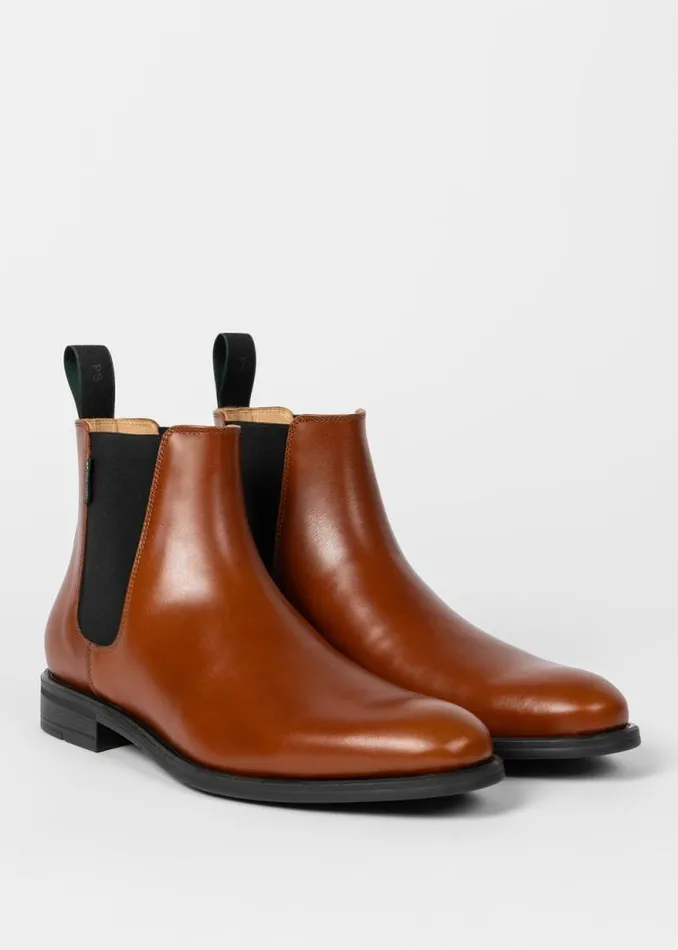 Mens Paul Smith Boots Tan Leather 039Cedric039 Boots Mens Paul Smith Boots Tan Leather 039Cedric039 Boots