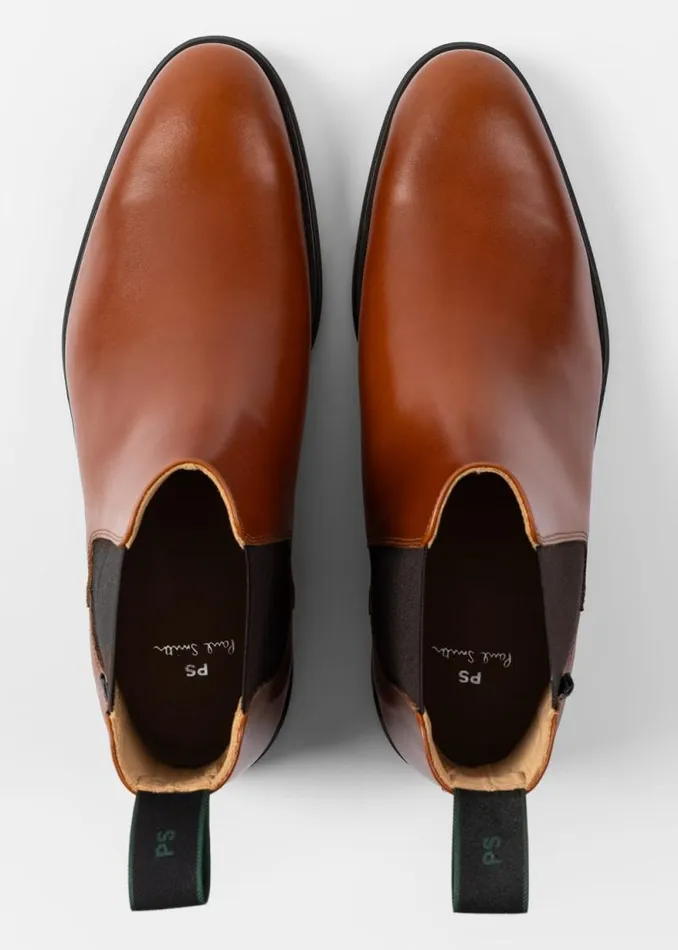 Mens Paul Smith Boots Tan Leather 039Cedric039 Boots Mens Paul Smith Boots Tan Leather 039Cedric039 Boots