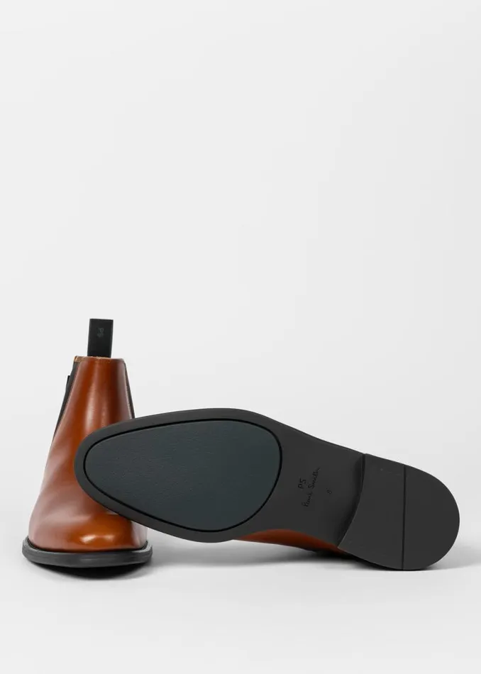 Mens Paul Smith Boots Tan Leather 039Cedric039 Boots Mens Paul Smith Boots Tan Leather 039Cedric039 Boots