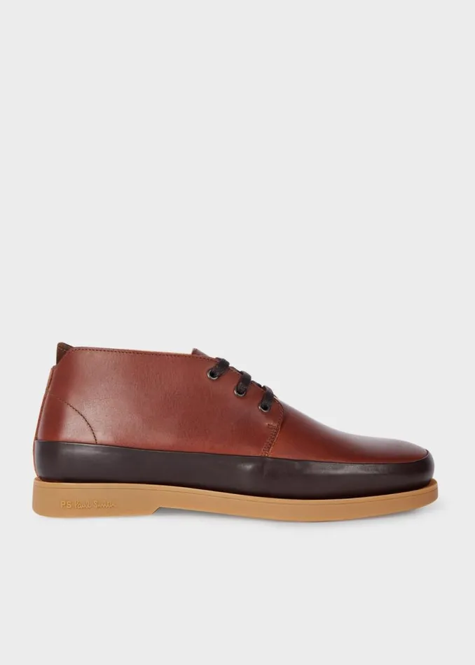 Mens Paul Smith Boots Tan Leather 039Crane039 Chukka Boots