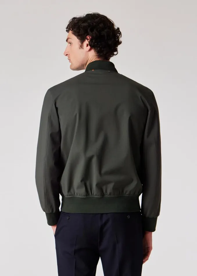 Mens Paul Smith Coats and Jackets Dark Green 039Storm System039 Wool Bomber Jacket Mens Paul Smith Coats and Jackets Dark Green 039Storm System039 Wool Bomber Jacket