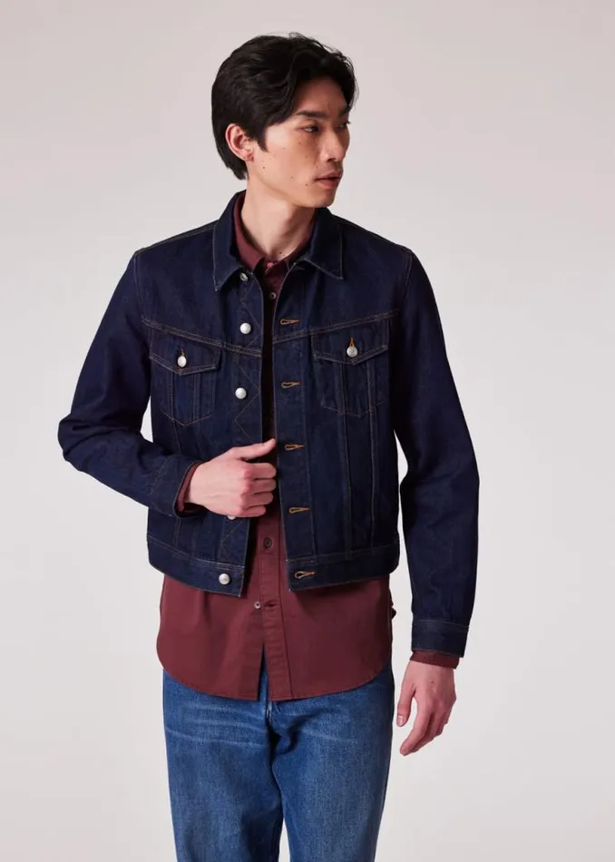 Mens Paul Smith Coats and Jackets IndigoRinse Denim Trucker Jacket