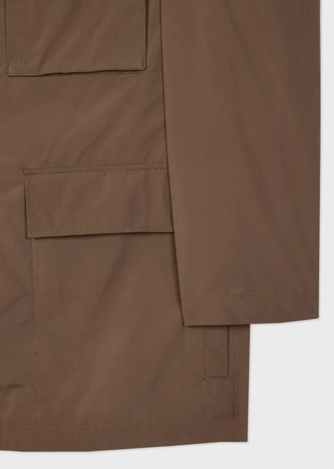 Mens Paul Smith Coats and Jackets Khaki TwoLayer Recycled PolyesterBlend Field Jacket Mens Paul Smith Coats and Jackets Khaki TwoLayer Recycled PolyesterBlend Field Jacket