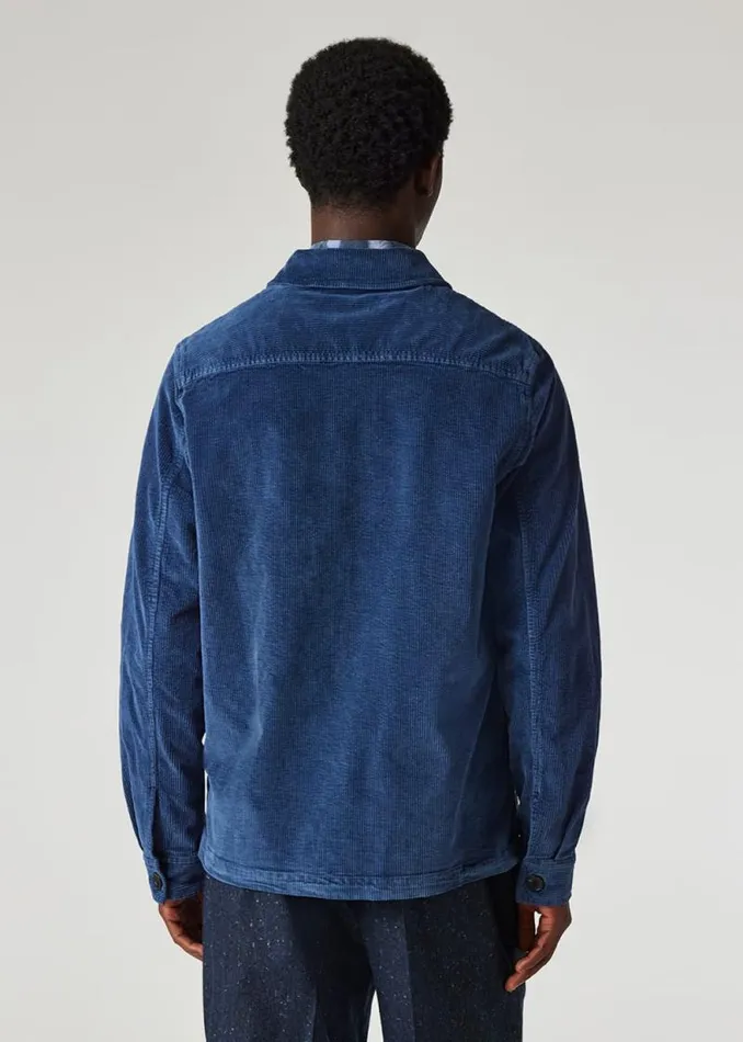 Mens Paul Smith Coats and Jackets Navy Seersucker Corduroy Work Jacket Mens Paul Smith Coats and Jackets Navy Seersucker Corduroy Work Jacket