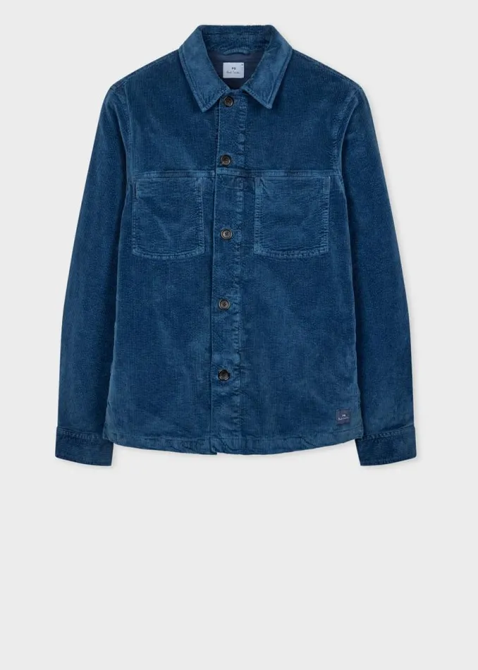 Mens Paul Smith Coats and Jackets Navy Seersucker Corduroy Work Jacket Mens Paul Smith Coats and Jackets Navy Seersucker Corduroy Work Jacket