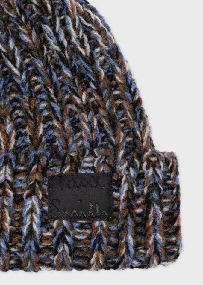 Mens Paul Smith Hats and Gloves Grey Chunky Knitted Twist Beanie Mens Paul Smith Hats and Gloves Grey Chunky Knitted Twist Beanie