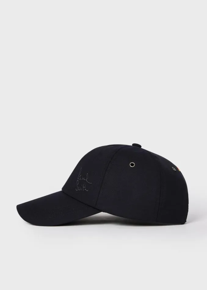 Mens Paul Smith Hats and Gloves Navy 039Parrot039 Baseball Cap