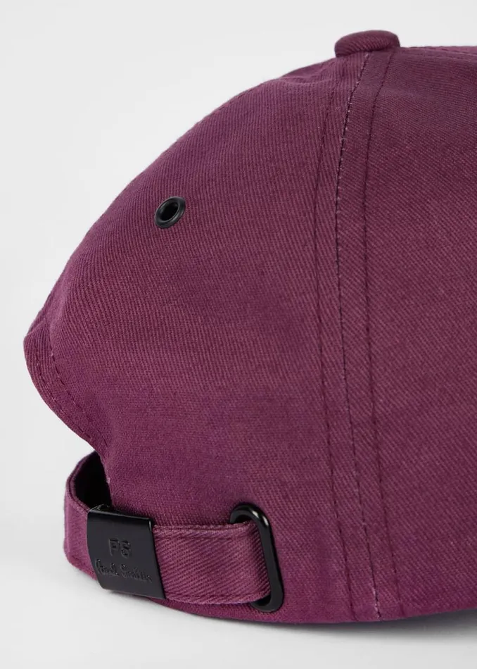 Mens Paul Smith Hats and Gloves Purple Zebra Logo Baseball Cap Mens Paul Smith Hats and Gloves Purple Zebra Logo Baseball Cap