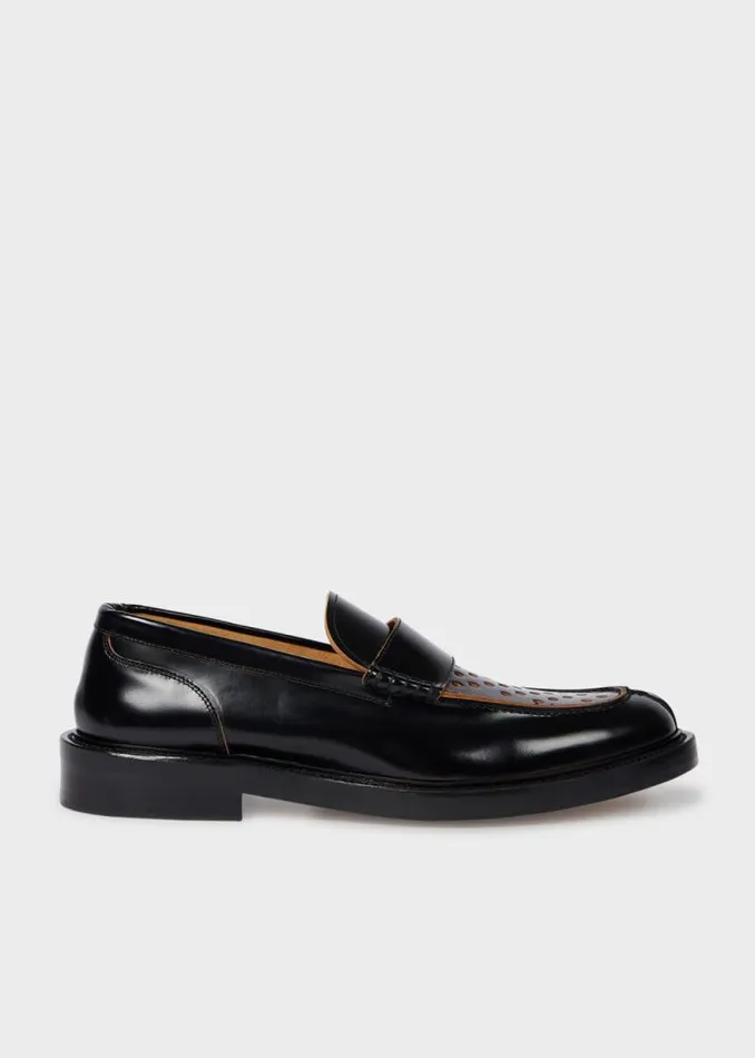 Mens Paul Smith Loafers Black Leather 039Rossini039 Loafers