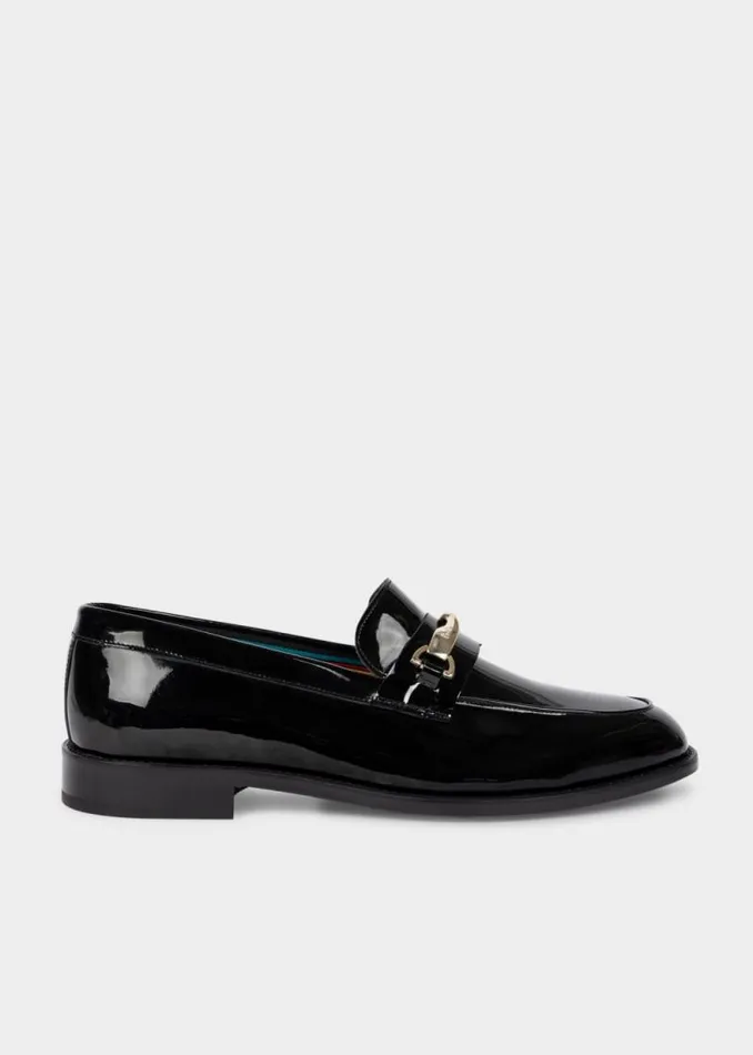 Mens Paul Smith Loafers Black Patent Leather 039Montego039 Loafers