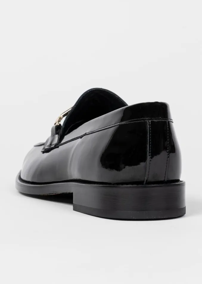 Mens Paul Smith Loafers Black Patent Leather 039Montego039 Loafers