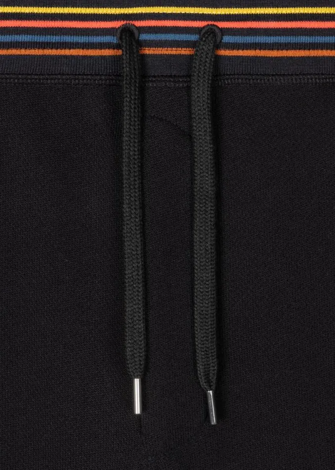 Mens Paul Smith Loungewear Black Cotton 039Artist Stripe039 Lounge Shorts Mens Paul Smith Loungewear Black Cotton 039Artist Stripe039 Lounge Shorts