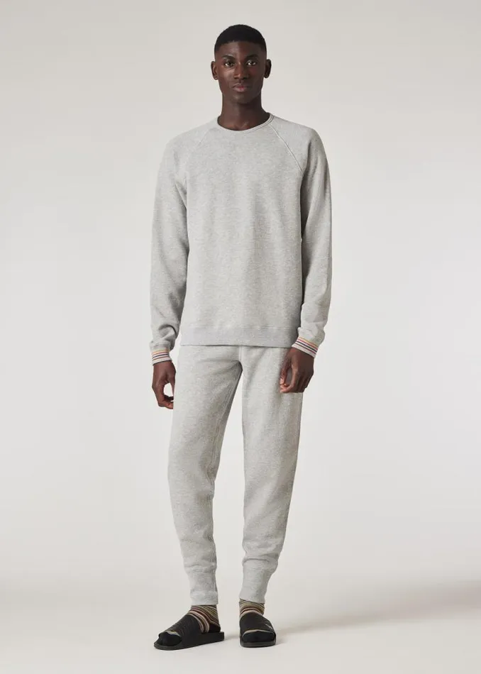 Mens Paul Smith Loungewear Grey Cotton 039Artist Stripe039 Lounge Pants Mens Paul Smith Loungewear Grey Cotton 039Artist Stripe039 Lounge Pants