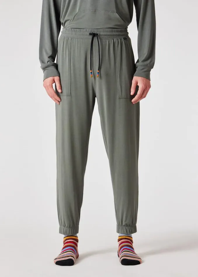 Mens Paul Smith Loungewear Khaki ModalBlend Lounge Pants