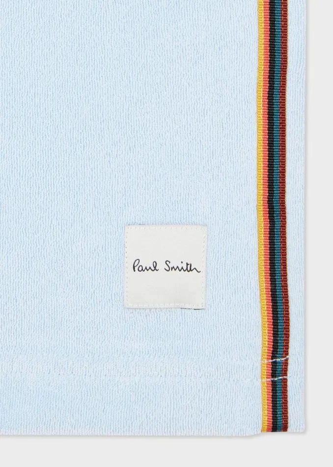 Mens Paul Smith Loungewear Pale Blue Towelling Lounge Shirt Mens Paul Smith Loungewear Pale Blue Towelling Lounge Shirt