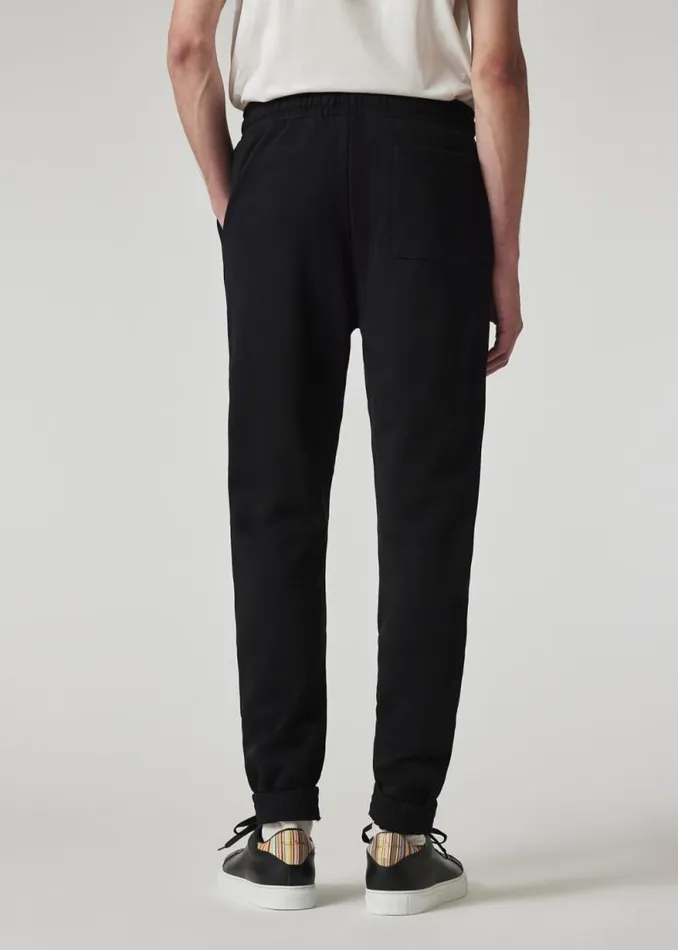 Mens Paul Smith Pants Black 039Happy039 Embroidery Sweatpants Mens Paul Smith Pants Black 039Happy039 Embroidery Sweatpants