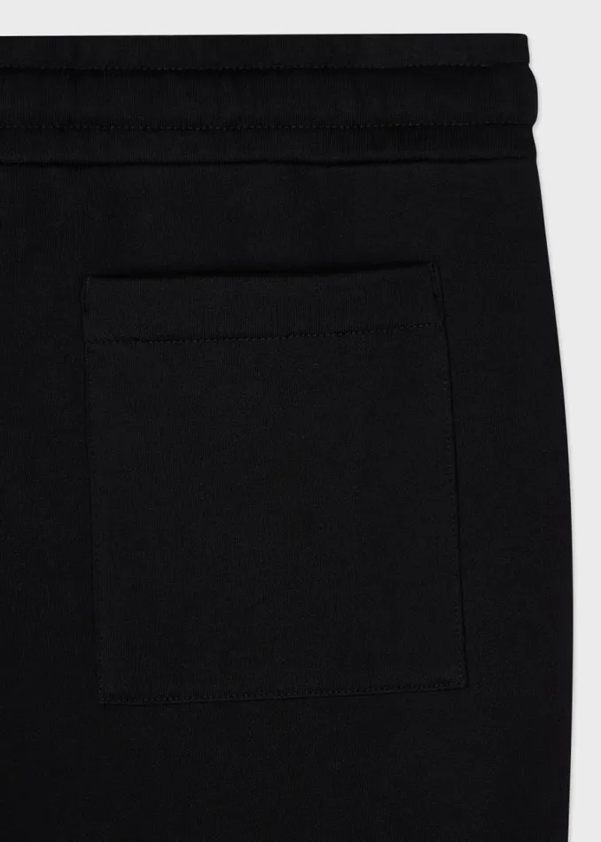 Mens Paul Smith Pants Black 039Happy039 Embroidery Sweatpants Mens Paul Smith Pants Black 039Happy039 Embroidery Sweatpants