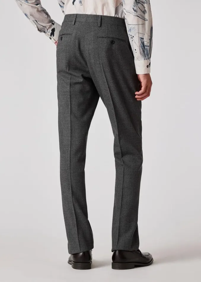 Mens Paul Smith Pants Grey Straight Leg Wool Trousers Mens Paul Smith Pants Grey Straight Leg Wool Trousers