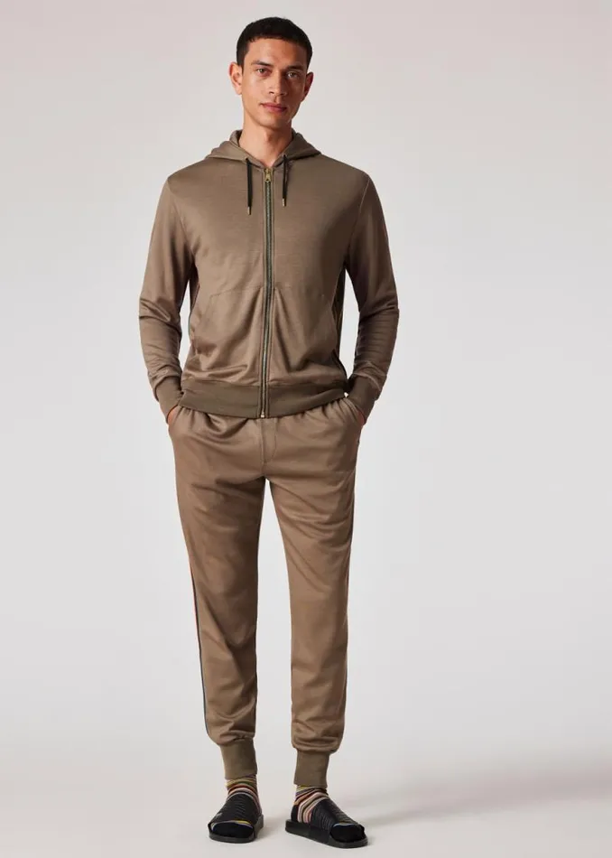 Mens Paul Smith Pants Khaki Washable Wool 039Signature Stripe039 Sweatpants Mens Paul Smith Pants Khaki Washable Wool 039Signature Stripe039 Sweatpants