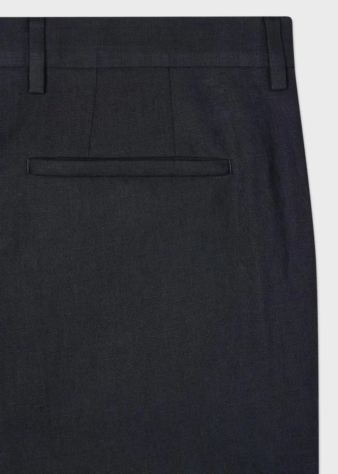 Mens Paul Smith Pants Navy Linen Pants Mens Paul Smith Pants Navy Linen Pants