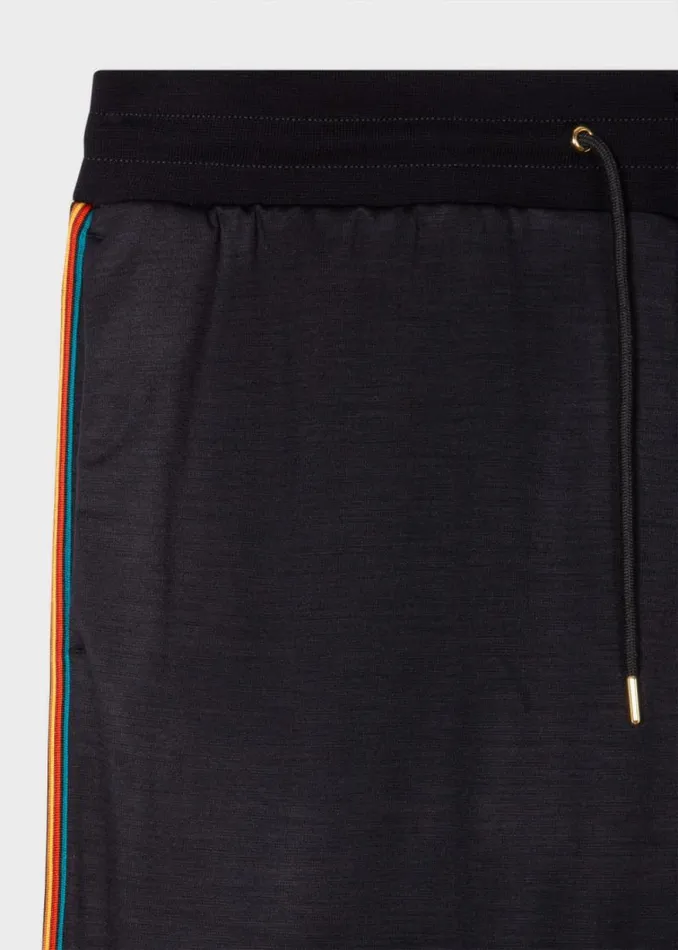 Mens Paul Smith Pants TaperedFit Navy Washable Wool 039Signature Stripe039 Sweatpants Mens Paul Smith Pants TaperedFit Navy Washable Wool 039Signature Stripe039 Sweatpants