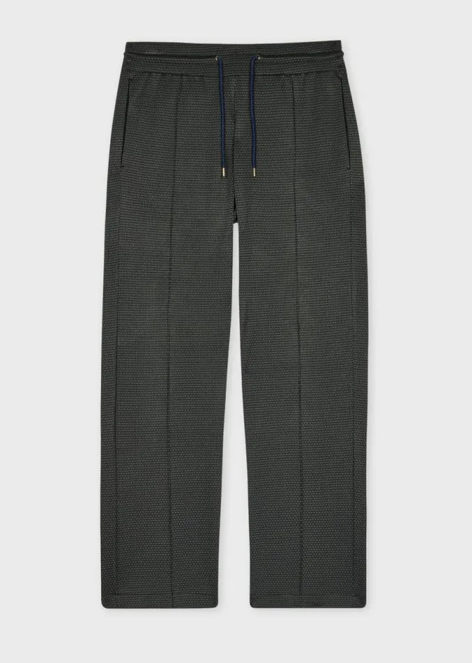 Mens Paul Smith Pants ViscoseBlend Jersey Jacquard Sweatpants