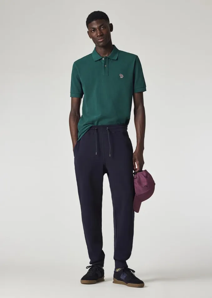 Mens Paul Smith Polo Shirts Dark Green Organic Cotton Zebra Polo Shirt Mens Paul Smith Polo Shirts Dark Green Organic Cotton Zebra Polo Shirt