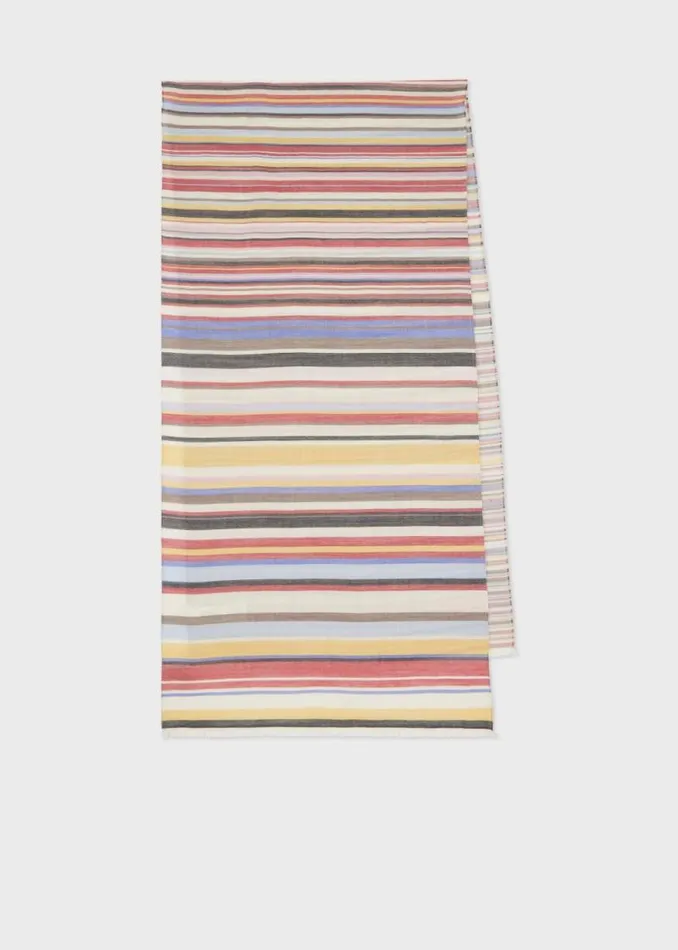 Mens Paul Smith Scarves Gradient 039Signature Stripe039 Scarf