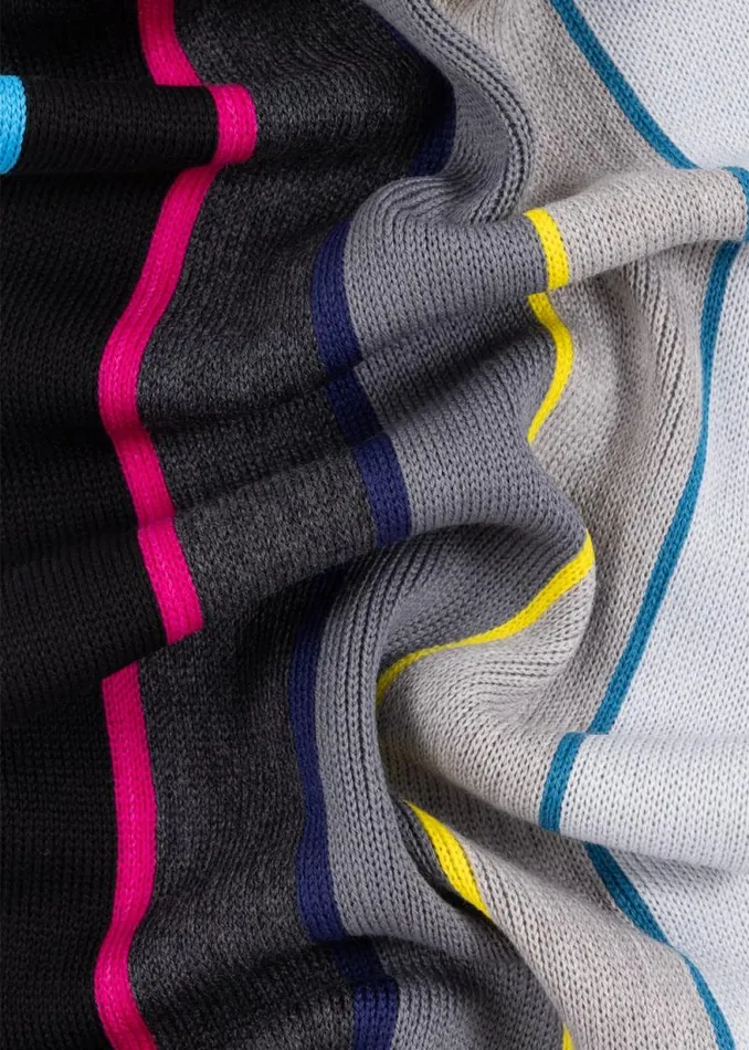 Mens Paul Smith Scarves Grey Ombre Stripe Merino Wool Scarf Mens Paul Smith Scarves Grey Ombre Stripe Merino Wool Scarf