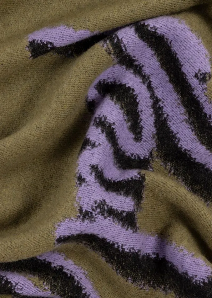 Mens Paul Smith Scarves Khaki Logo Colourblock Scarf Mens Paul Smith Scarves Khaki Logo Colourblock Scarf