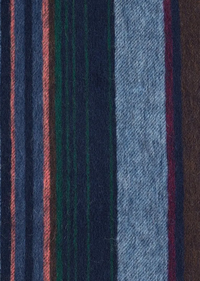 Mens Paul Smith Scarves Navy Wool Multi Colour Stripe Scarf Mens Paul Smith Scarves Navy Wool Multi Colour Stripe Scarf