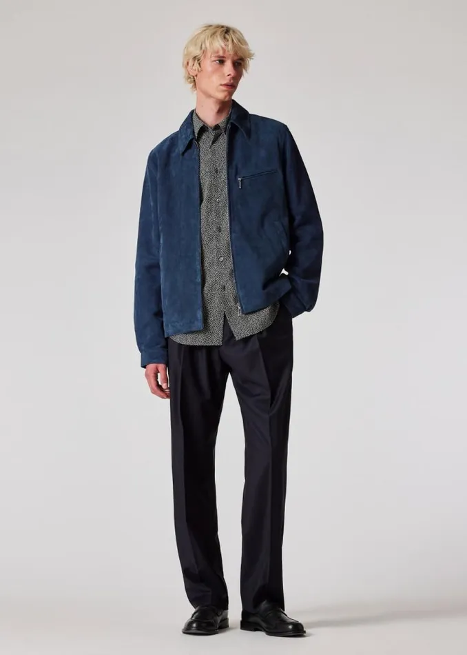Mens Paul Smith Shirts Black And White Polka Dot Cotton Shirt
