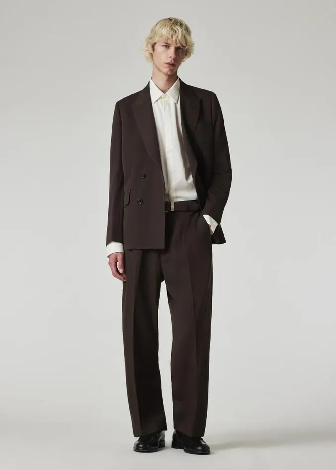 Mens Paul Smith Shirts Ivory CottonViscose Blend SlimFit Shirt
