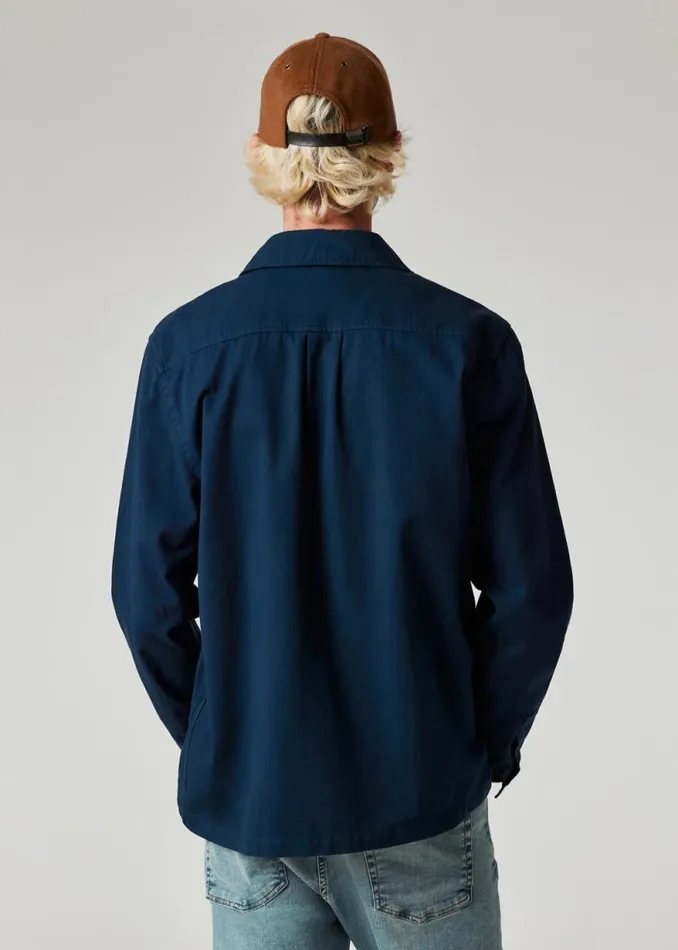 Mens Paul Smith Shirts Navy CottonTwill 039Broad Stripe Zebra039 Work Jacket Mens Paul Smith Shirts Navy CottonTwill 039Broad Stripe Zebra039 Work Jacket