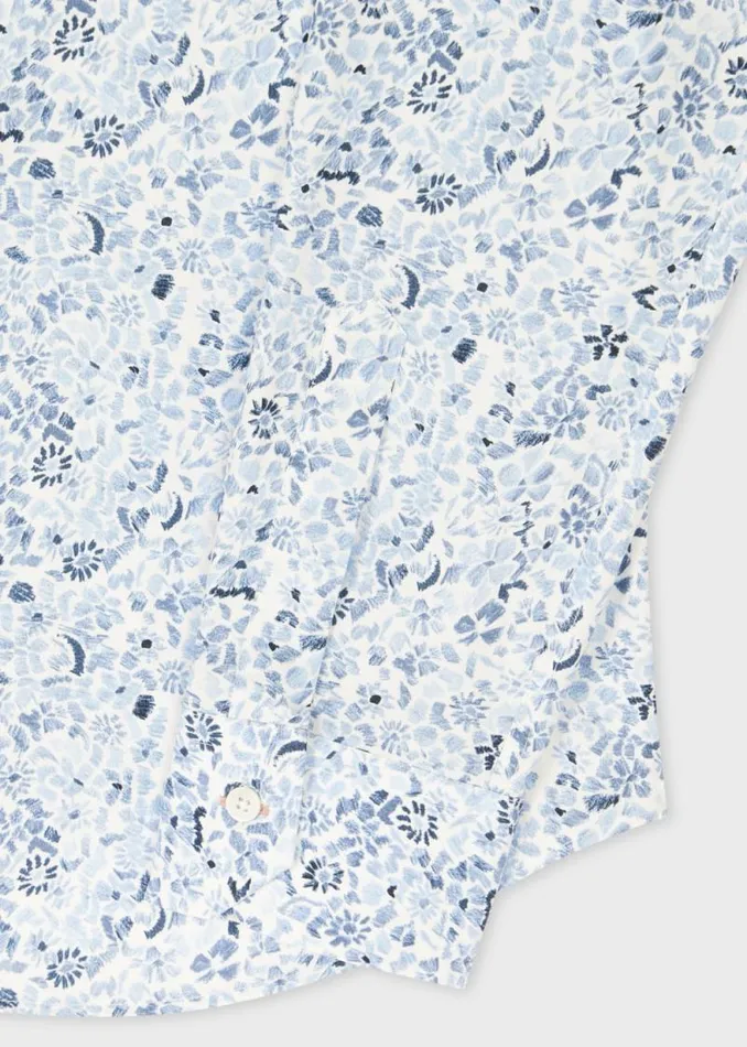 Mens Paul Smith Shirts Pale Blue SlimFit 039Pencil Floral039 Shirt