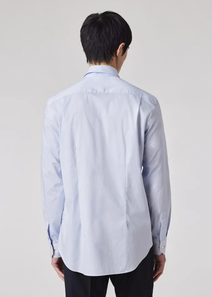 Mens Paul Smith Shirts TailoredFit Light Blue 039Fine Stripe039 Easy Care Shirt Mens Paul Smith Shirts TailoredFit Light Blue 039Fine Stripe039 Easy Care Shirt