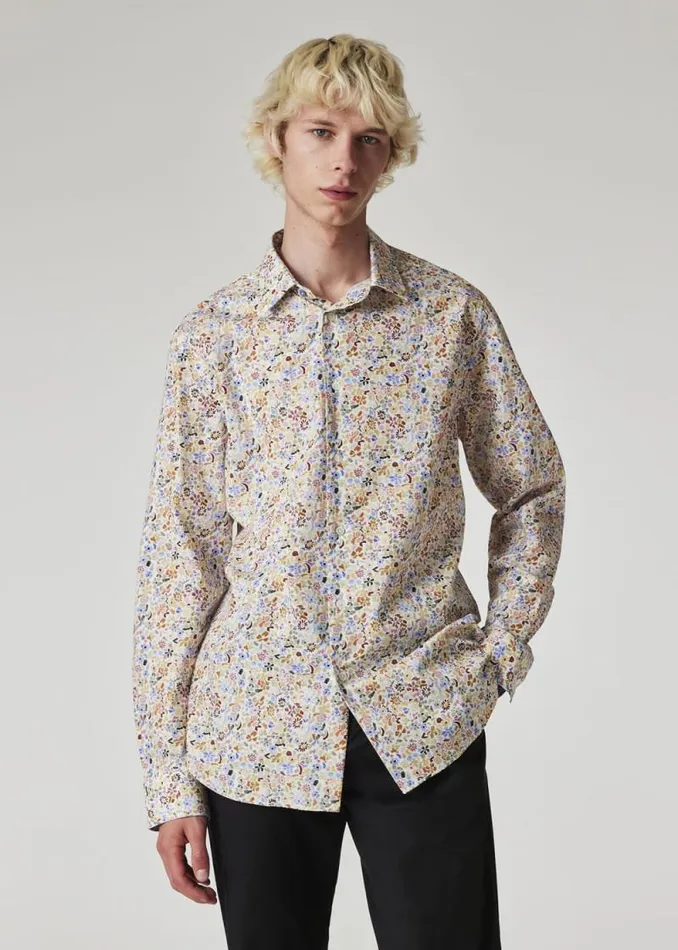 Mens Paul Smith Shirts TailoredFit Multicolour 039Pencil Floral039 Print Shirt Mens Paul Smith Shirts TailoredFit Multicolour 039Pencil Floral039 Print Shirt