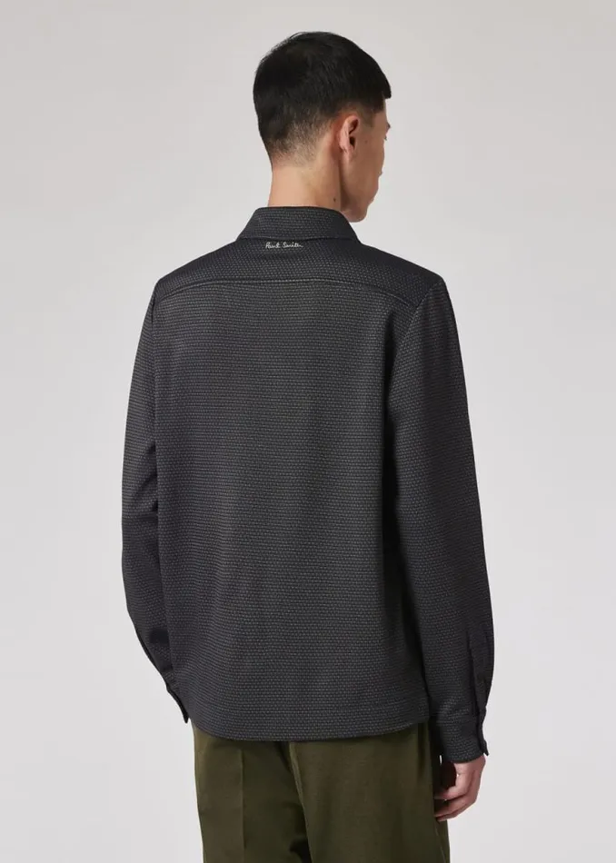 Mens Paul Smith Shirts ViscoseBlend Jersey Jacquard Shirt Mens Paul Smith Shirts ViscoseBlend Jersey Jacquard Shirt