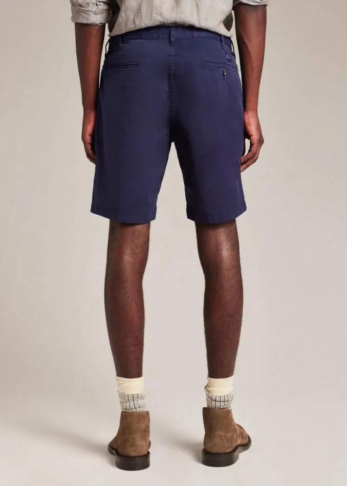 Mens Paul Smith Shorts Dark Navy GarmentDyed Stretch PimaCotton Shorts Mens Paul Smith Shorts Dark Navy GarmentDyed Stretch PimaCotton Shorts