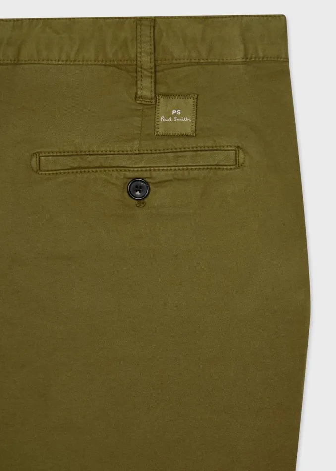 Mens Paul Smith Shorts Light Khaki Stretch PimaCotton Shorts Mens Paul Smith Shorts Light Khaki Stretch PimaCotton Shorts