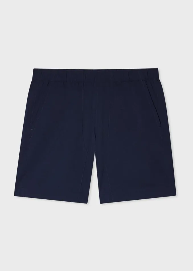 Mens Paul Smith Shorts RelaxedFit Navy Seersucker Shorts Mens Paul Smith Shorts RelaxedFit Navy Seersucker Shorts