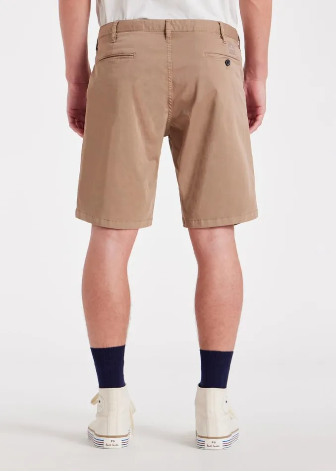 Mens Paul Smith Shorts Tan StretchCotton Twill Shorts Mens Paul Smith Shorts Tan StretchCotton Twill Shorts