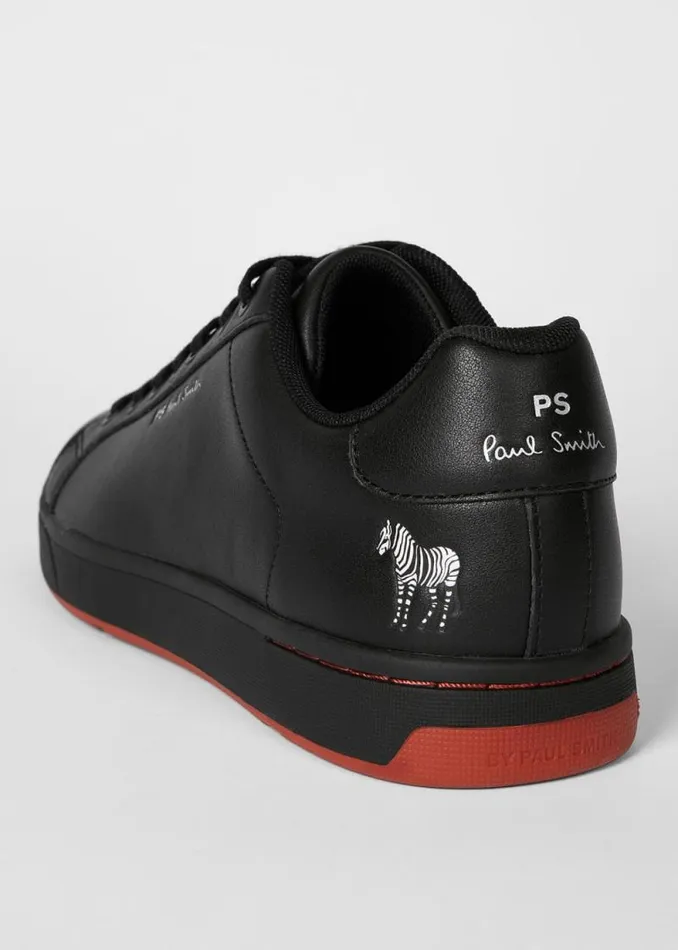 Mens Paul Smith Sneakers Black Leather 039Albany039 039Zebra039 Trainers Mens Paul Smith Sneakers Black Leather 039Albany039 039Zebra039 Trainers