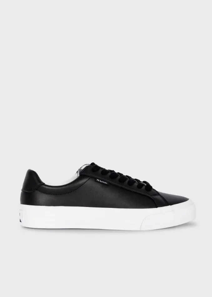 Mens Paul Smith Sneakers Black Leather 039Amos039 Trainers
