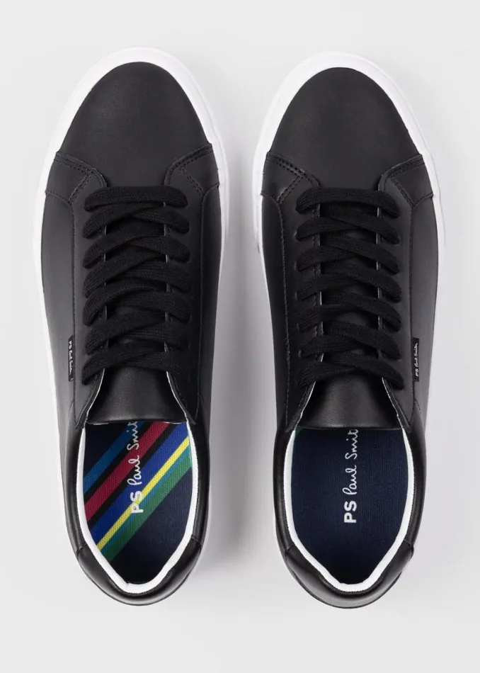 Mens Paul Smith Sneakers Black Leather 039Amos039 Trainers Mens Paul Smith Sneakers Black Leather 039Amos039 Trainers