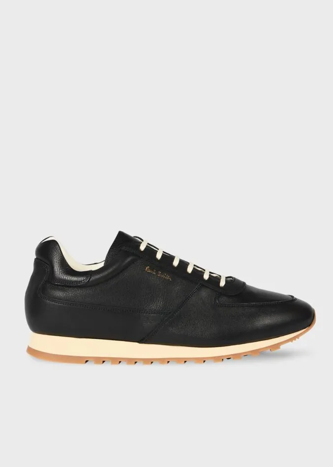 Mens Paul Smith Sneakers Black Leather 039Velo039 Trainers