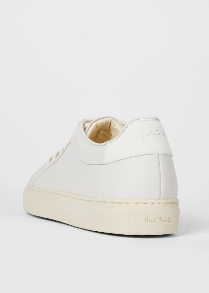 Mens Paul Smith Sneakers Cream White Leather 039Basso039 Sneakers